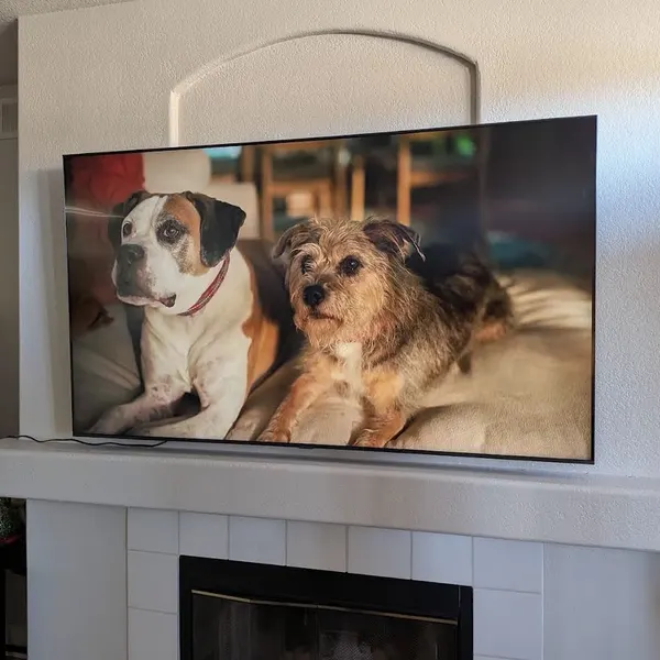 TV wall mount installation