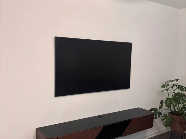 TV wall mount clean finish