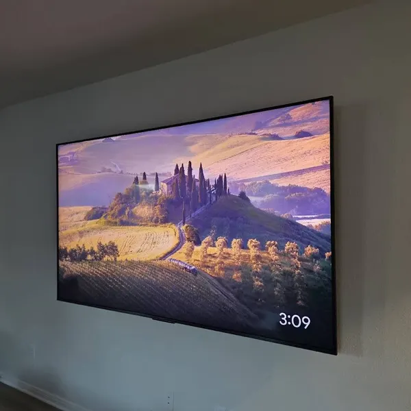 Large TV mounting