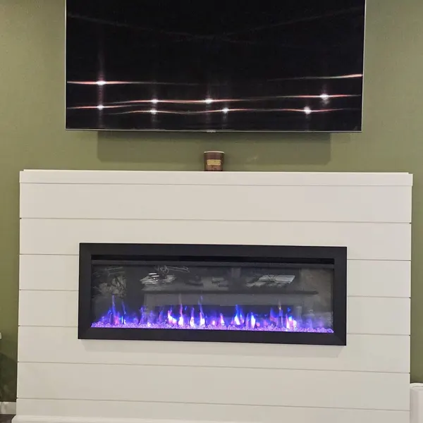 TV above fireplace installation
